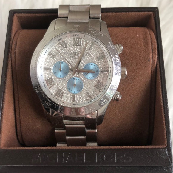 Michael Kors Silver Pave Watch - Picture 3 of 5